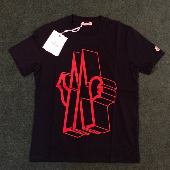 Black and red moncler t shirt Clearance